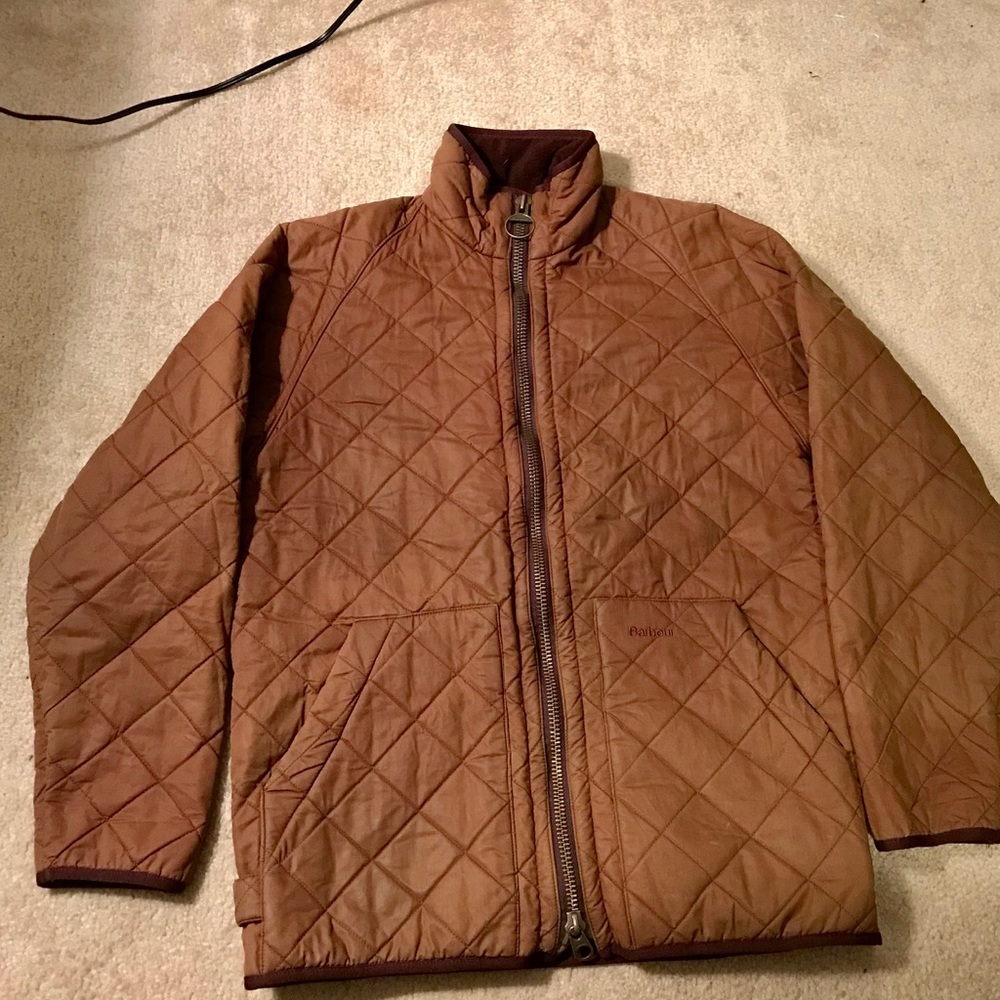 Men’s Barbour Duracotton quilted jacket.